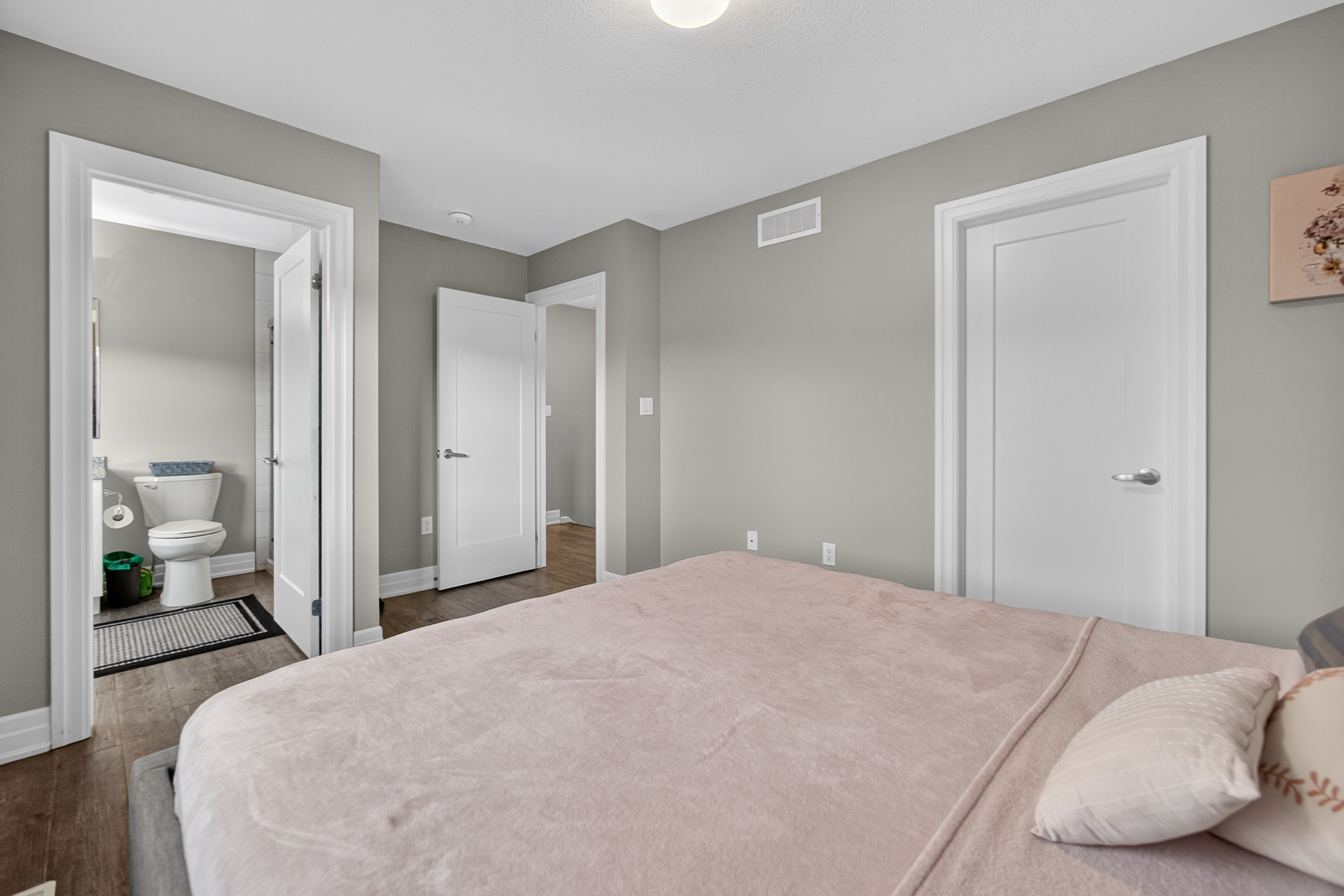 Open concept living and dining room