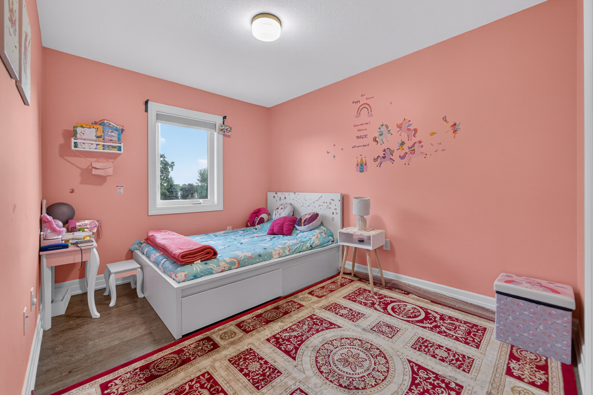 Light-filled open concept living area